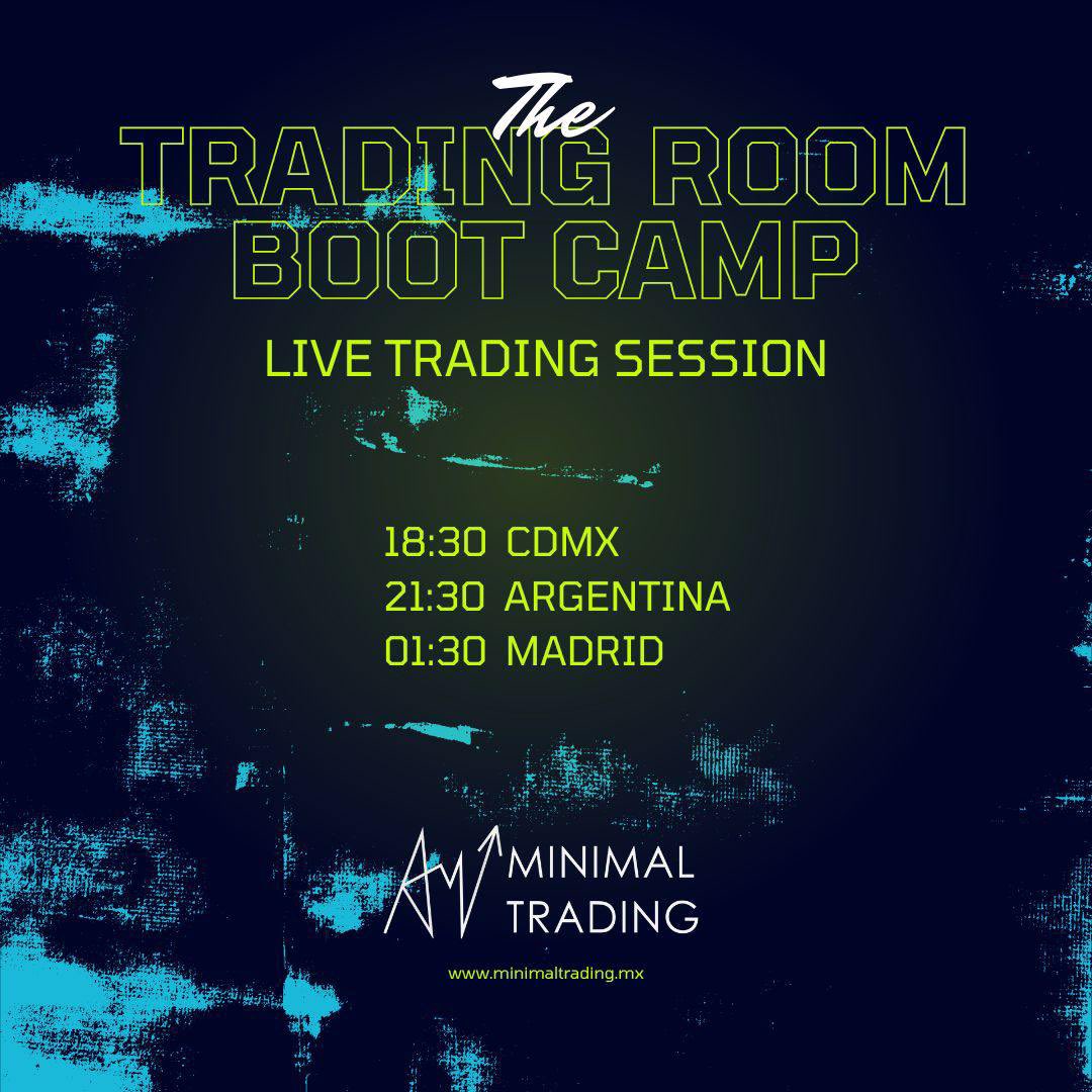 Hola Minimal Traders! Hoy tenemos sesión exclusiva de Trading en Vivo para todos los miembros del Bootcamp!! con <a href="/MinimalTrader_/">Aleex Minimal</a>  🔥🔥🚀 vamos a empezar la semana con todo!! Nos vemos pronto!   #TheTradingRoomViP