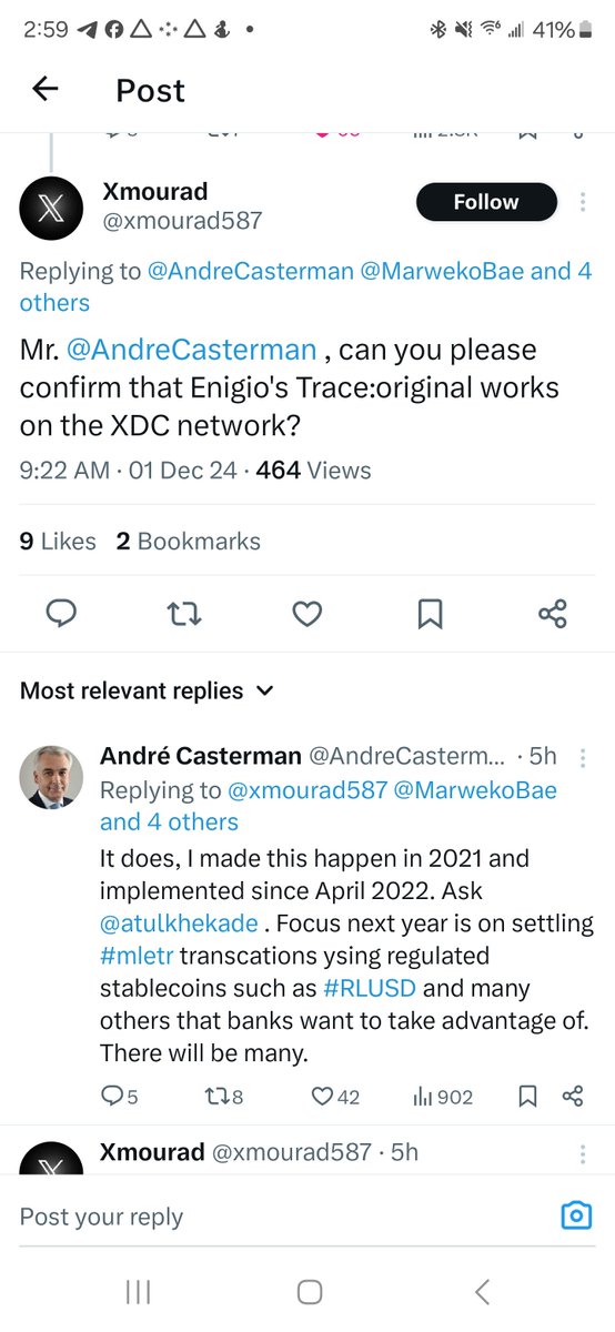 As a lot of yall have already seen this is BIG beyond words

Xdc+xrp

XinFin + ripple

But the heavy hitter was confirming Enigio using XDC bc..

JP Morgan just partnered with them 💯
#xrp #xlm #XDC #xdcfam