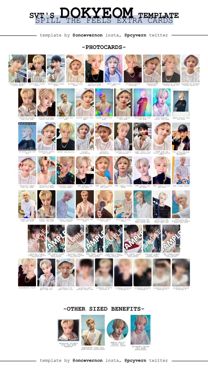 seventeen spill the feels pob/lucky draw/fansign/extra photocards