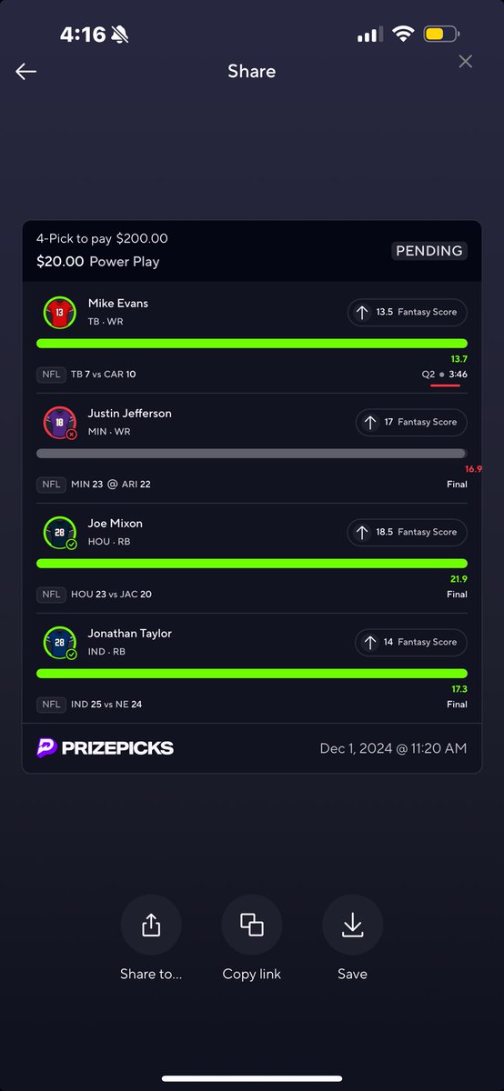 joeebrrrrr's tweet photo. Bad beat today🪝🪝 is there anyone with worst luck than me? @PrizePicks https://t.co/LyX6D1mMr2