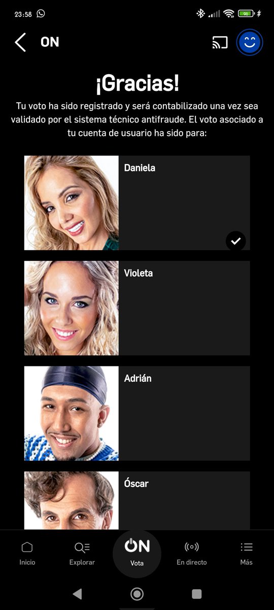Tamiimartinez95's tweet photo. Mi voto para la persona mas educada de la casa, deja hablar, no habla por encima de nadie... Que clase, que elegancia dios mio... #danielafuera #gh1d mirad a quien protegeis tanto... @ghoficial @miteleonline @mediasetcom https://t.co/A8c6Jiw40c