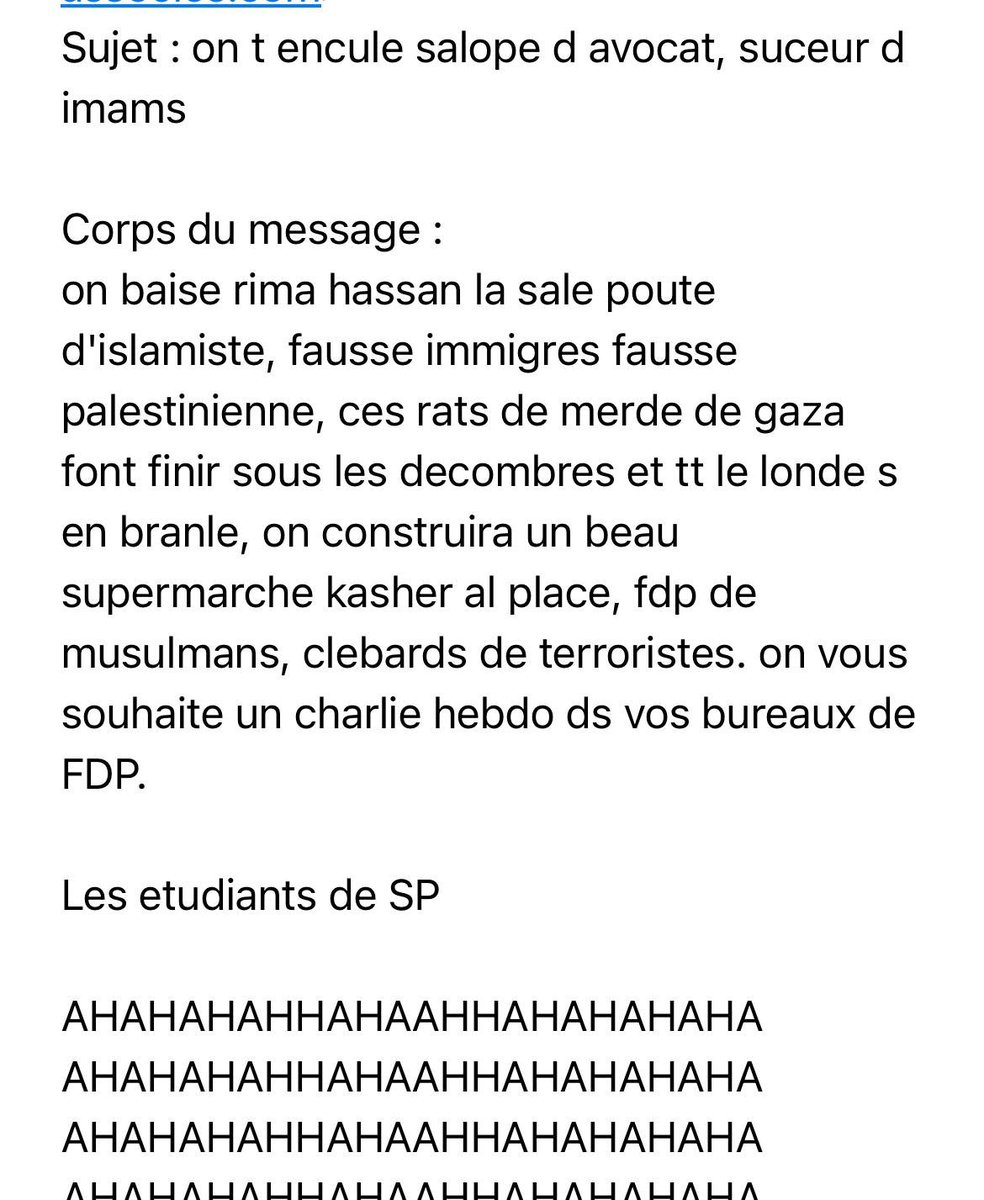 RimaHas's tweet image. Voici ce que mon avocat @v_brengarth a reçu.