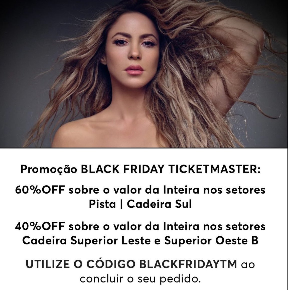 PortalShakira's tweet photo. A promoção Black Friday Ticketmaster termina amanhã! Já garantiu o seu ingresso para o show de estreia da tour no Rio de Janeiro?
Compre ➡️ https://t.co/FN0Fcem8Oa
#Shakira #LMYNLWorldTour #Engenhao #RiodeJaneiro https://t.co/bDxkjJMR6g