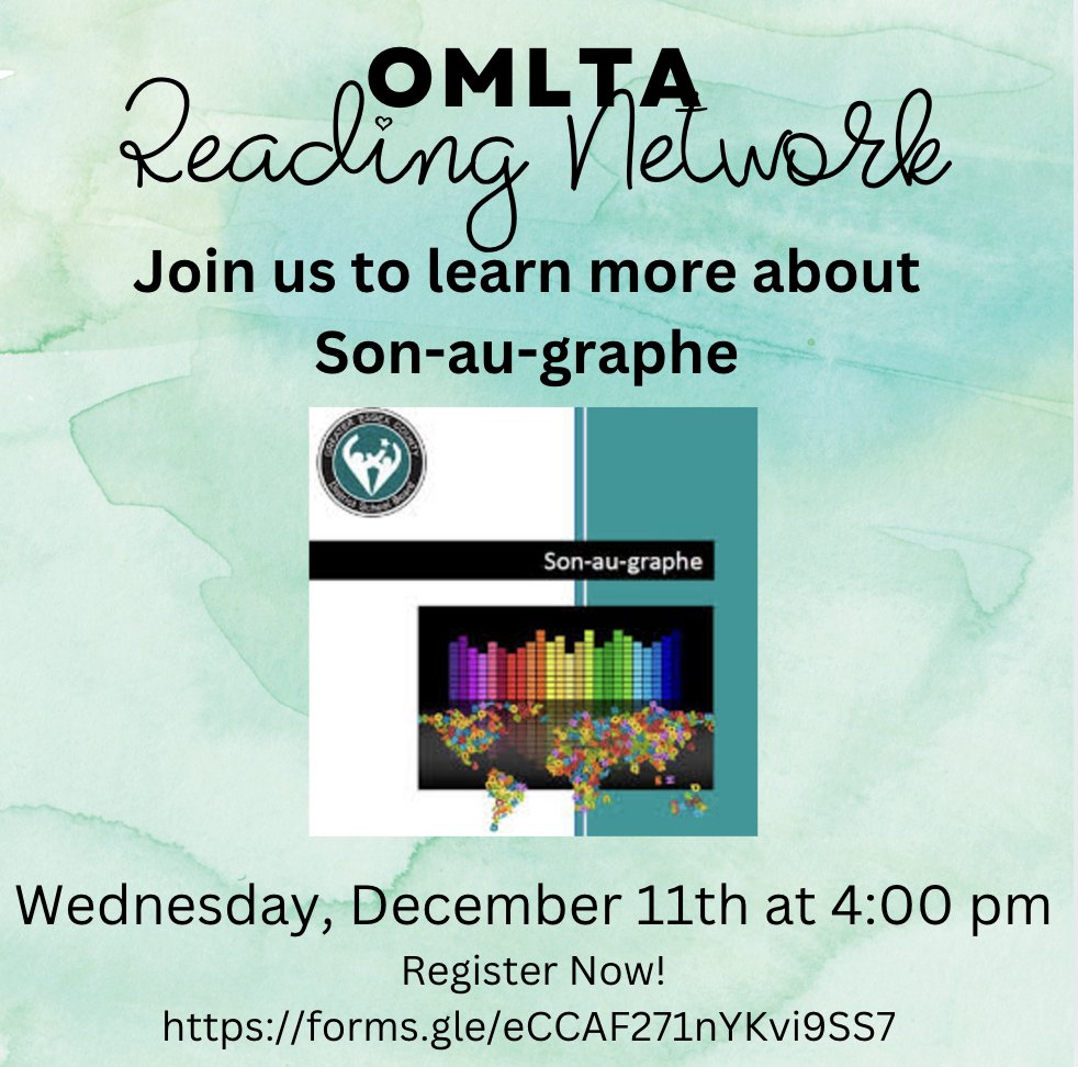 Son-au-graphe, developed by the Greater Essex County District School Board, is an explicit and systematic program that teaches French Immersion and Français students the foundational skills necessary for proficient reading. 
Register now forms.gle/eCCAF271nYKvi9…