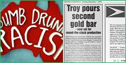 AntroCanal's tweet photo. #UnDiaComoHoy #1Dic 2015 La Minera Australiana #TroyResources anuncia producción de su Segunda Barra de Oro en el Esequibo venezolano
La ex Colonia británica, Australia, en nombre de su Empresa Troy Resources, se une al Club de socavadores de oro al este de Venezuela junto a Guyana Goldfields de Canadá y Sandsprings Inc.