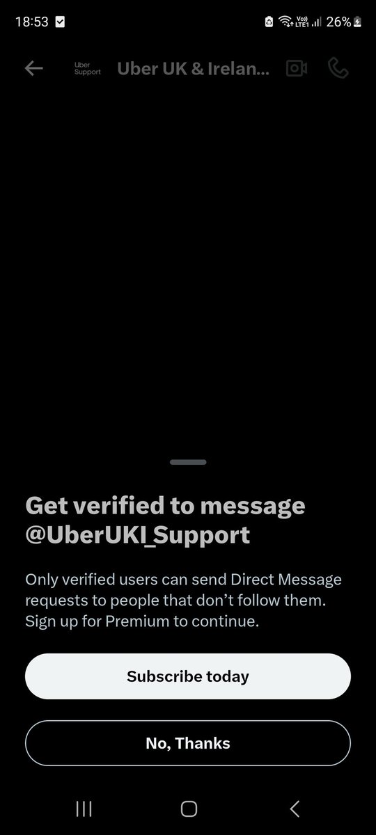 terwitteringon's tweet photo. @UberUKI_Support Nope. And no direct messages to answer to https://t.co/pzqQdSs4pA