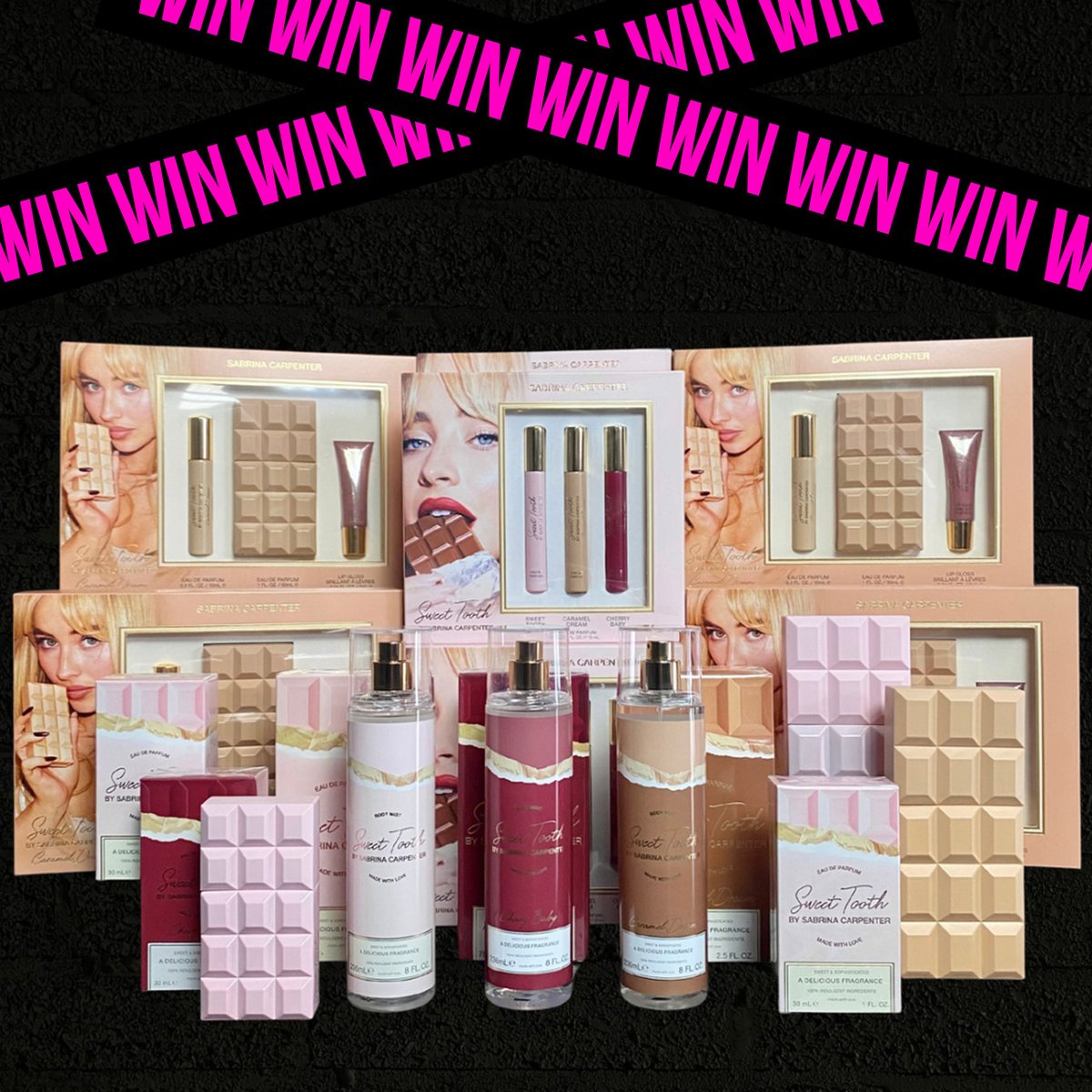 cloud10beauty's tweet photo. 🌟 WIN 🌟 Sweeten the season &amp; step into Sabrina Carpenters world with a chance to win the entire Sweet Tooth Fragrance Collection 🌸
⁠
To enter ⬇️⁠
✨ Tag a friend (1 tag = 1 entry)⁠
✨ Make sure you’re both following @cloud10beauty 
⁠
T&amp;C’s Apply ❤️⁠ https://t.co/2pDMGU0WfO