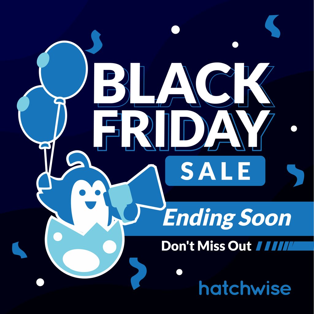 Hatchwise's tweet photo. It's our biggest once-a-year Black Friday Sale and it's ending soon!

Start any Design or Naming contest and get our Upgrade PowerPack
that includes FREE Featuring
and FREE Highlighting Upgrades!

All you have to do is start any contest and use the coupon code: blackfriday24 https://t.co/t4PRtbcf5l