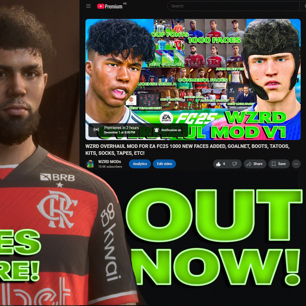 WZRD MODs (@wzrdmod) on Twitter photo OUR FIRST #FC25 OVERHAUL MOD IS OUT NOW!⤵️
youtu.be/vV0YE7YKG-4?si… OUR FIRST #FC25 OVERHAUL MOD IS OUT NOW!⤵️
youtu.be/vV0YE7YKG-4?si…