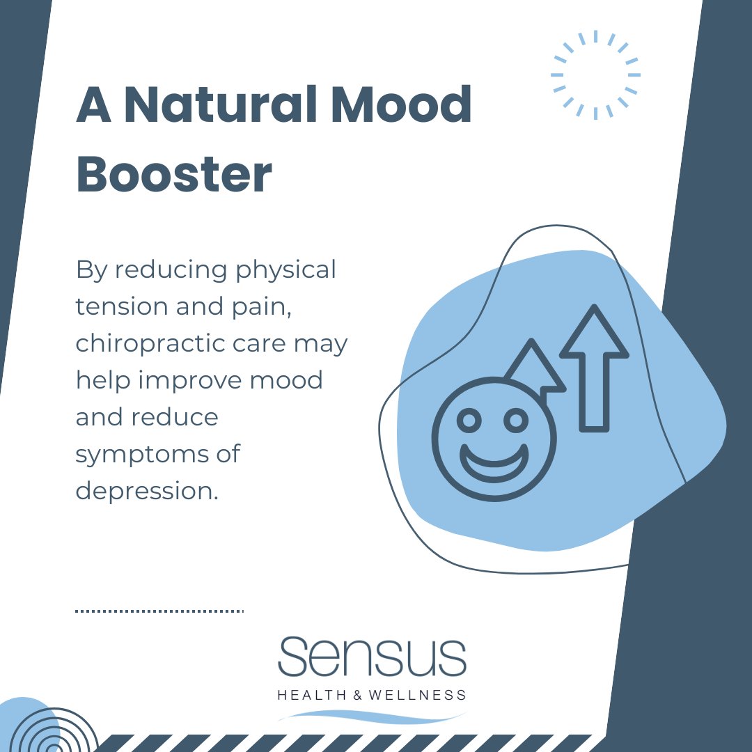 SensusHealthSW6's tweet photo. Did you know that addressing physical tension and pain can positively impact your mental well-being? 🌈 Chiropractic care helps improve the body’s balance, and when your body feels better, your mood often follows suit. 🌟 https://t.co/Xb8iBZnBOo