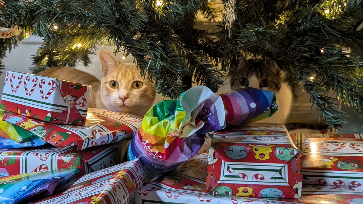 Zabazilla's tweet photo. You may take a present from under the tree, but you must appease the Gift Guardians https://t.co/J4eT2c0TCy