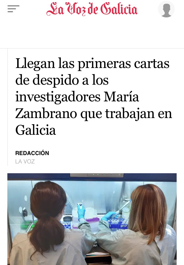 Que difícil se hace creer y tener esperanza en la carrera investigadora y académicas en España.

Es que es una detrás de otra.

lavozdegalicia.es/noticia/cienci…