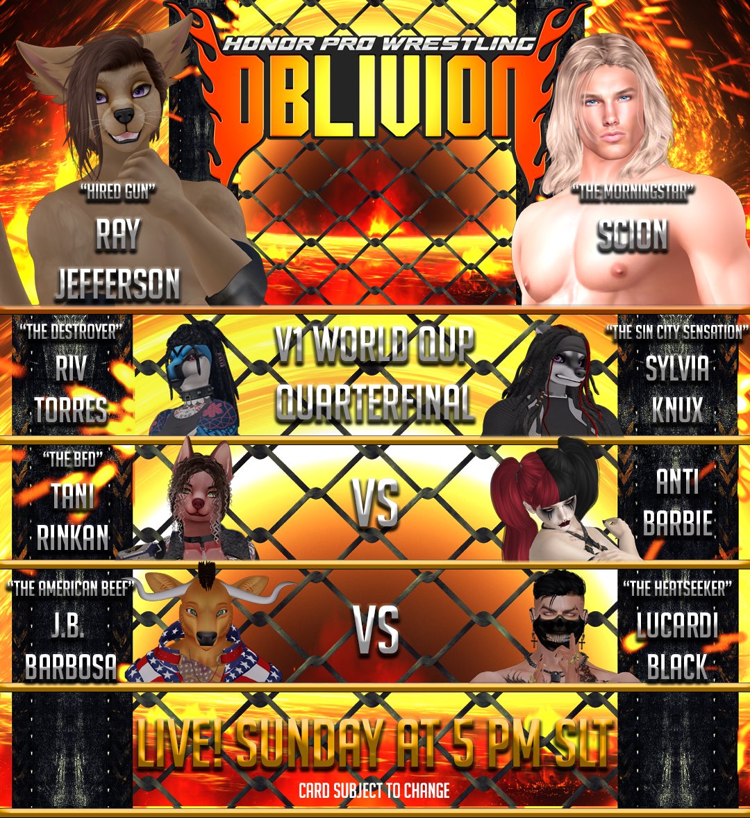 We have an amazing show lined up for you guys tonight, and it all goes down at 5pm.SLT!

See you at SUNDAY NIGHT OBLIVION!!!

#SecondLife LM:
maps.secondlife.com/secondlife/Ser…