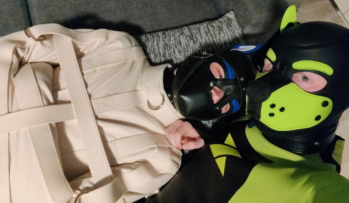 Kyalit➡️ EF29 (@kyalitthewolf) on Twitter photo I had a lovely afternoon with <a href="/PupSlate/">Slate ➡️ NFC</a> in our wetsuits and some bondage. First he put a muzzle on me and then came the straightjacket. In the last picture I was so deep in pupspace, I was unable to have any thoughts, other than being a good puppy. I had a lovely afternoon with <a href="/PupSlate/">Slate ➡️ NFC</a> in our wetsuits and some bondage. First he put a muzzle on me and then came the straightjacket. In the last picture I was so deep in pupspace, I was unable to have any thoughts, other than being a good puppy.