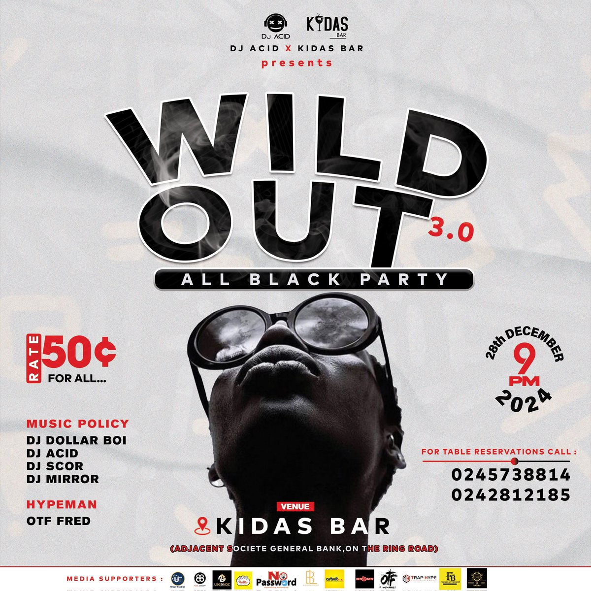 Yaw_Enumd3's tweet photo. Where are you chilling this Xmas 🖤🖤🖤🔥🔥🔥🔥🔥???…
We ooooouuuudyyyyy
#WildOut
#AllBlackParty
#28thDecember
#LastSaturday https://t.co/kTrVUZumsy