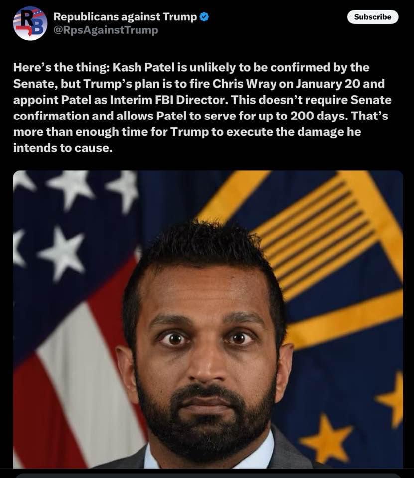 genereaux2019's tweet image. What do they have on him?  Or has he just given up on America and is happy with a Putin-style controlled kleptocracy? 

Rule of law will soon be dead and Putin style show trials will begin…