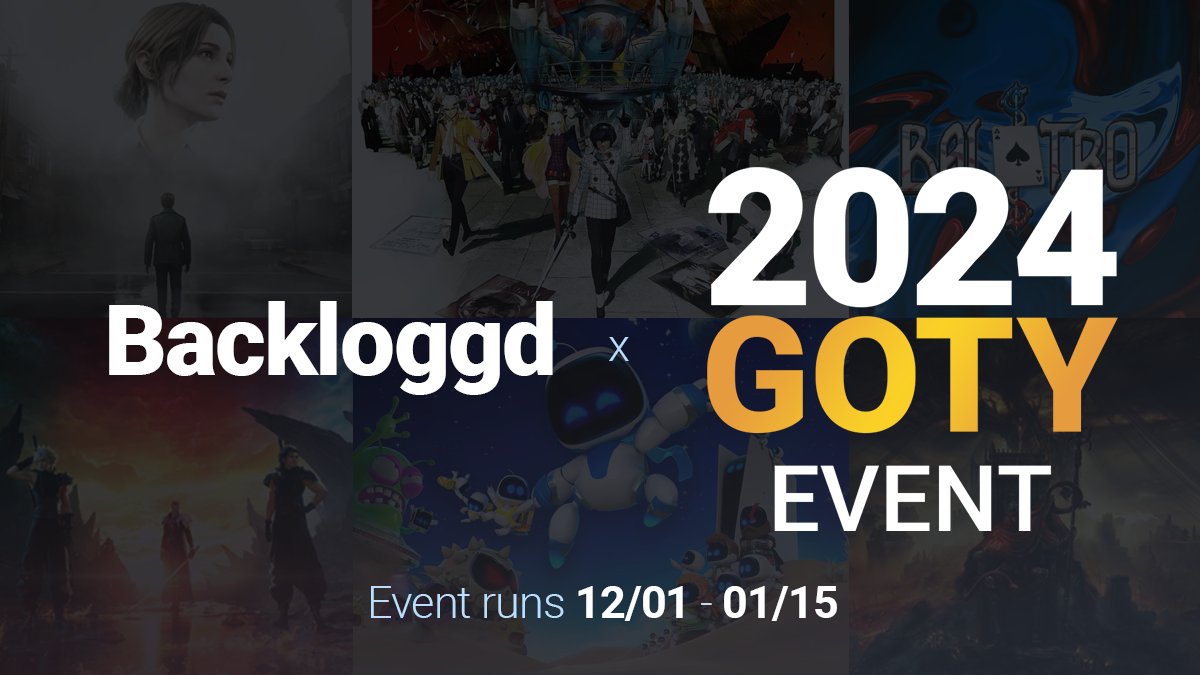 Backloggd's annual Game of the Year event is now live! 
🗳️ Vote for your favorites from this year: backloggd.com/goty/