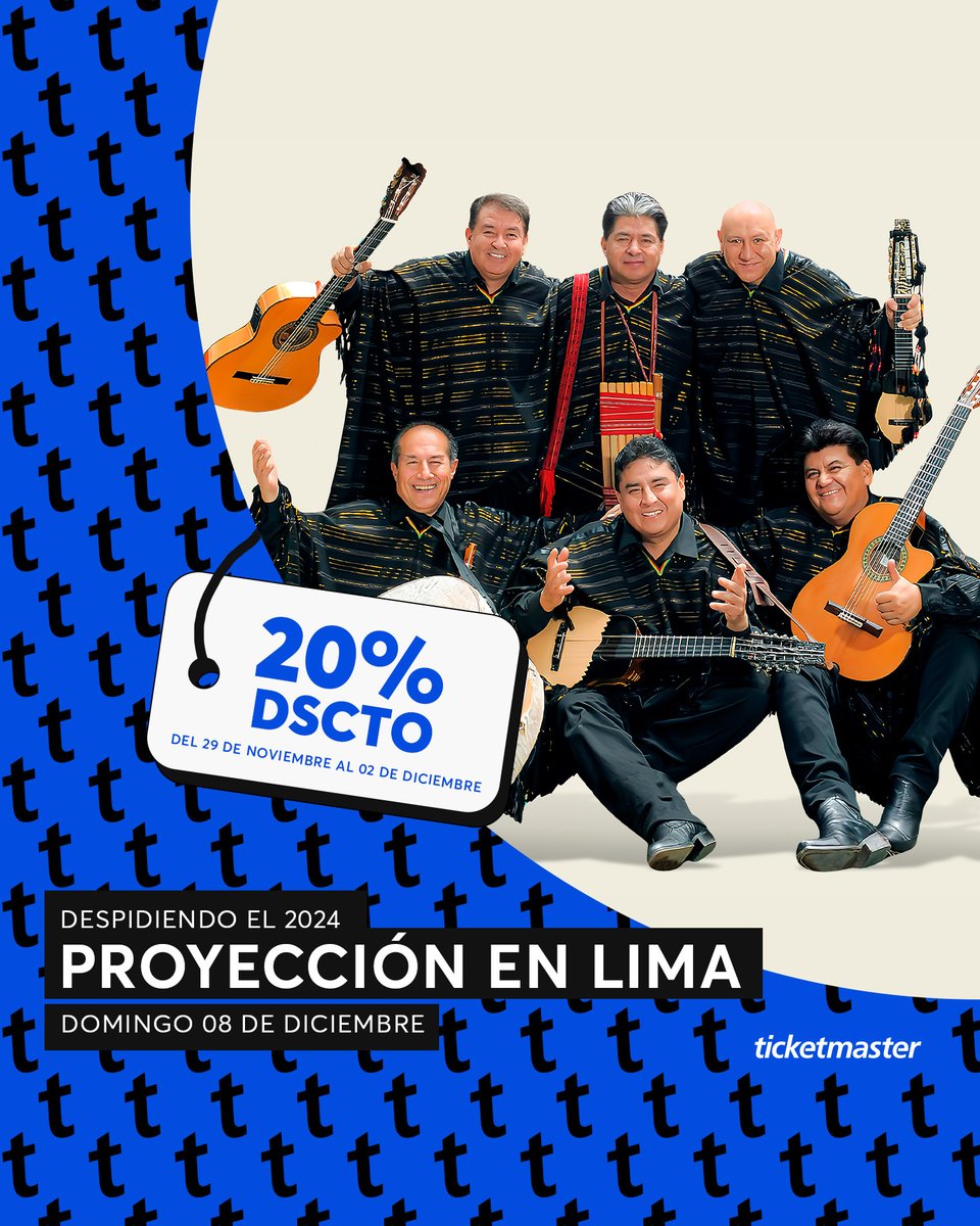 TicketmasterPE's tweet image. ¿Ya compraste en el #CYBERWEEKEND de Ticketmaster?👀

Te dejamos más eventos con súper dsctos que no te puedes perder hasta el 02 de diciembre🤯💙

🎫Entradas en Ticketmaster.pe▶️ bit.ly/3ZarxlR