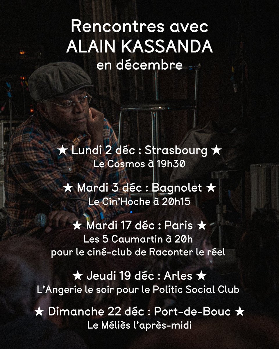 La tournée de rencontres avec le réalisateur Alain Kassanda continue dans toute la France en décembre !

Clôturez l'année en beauté en allant voir Coconut Head Generation au cinéma ✨