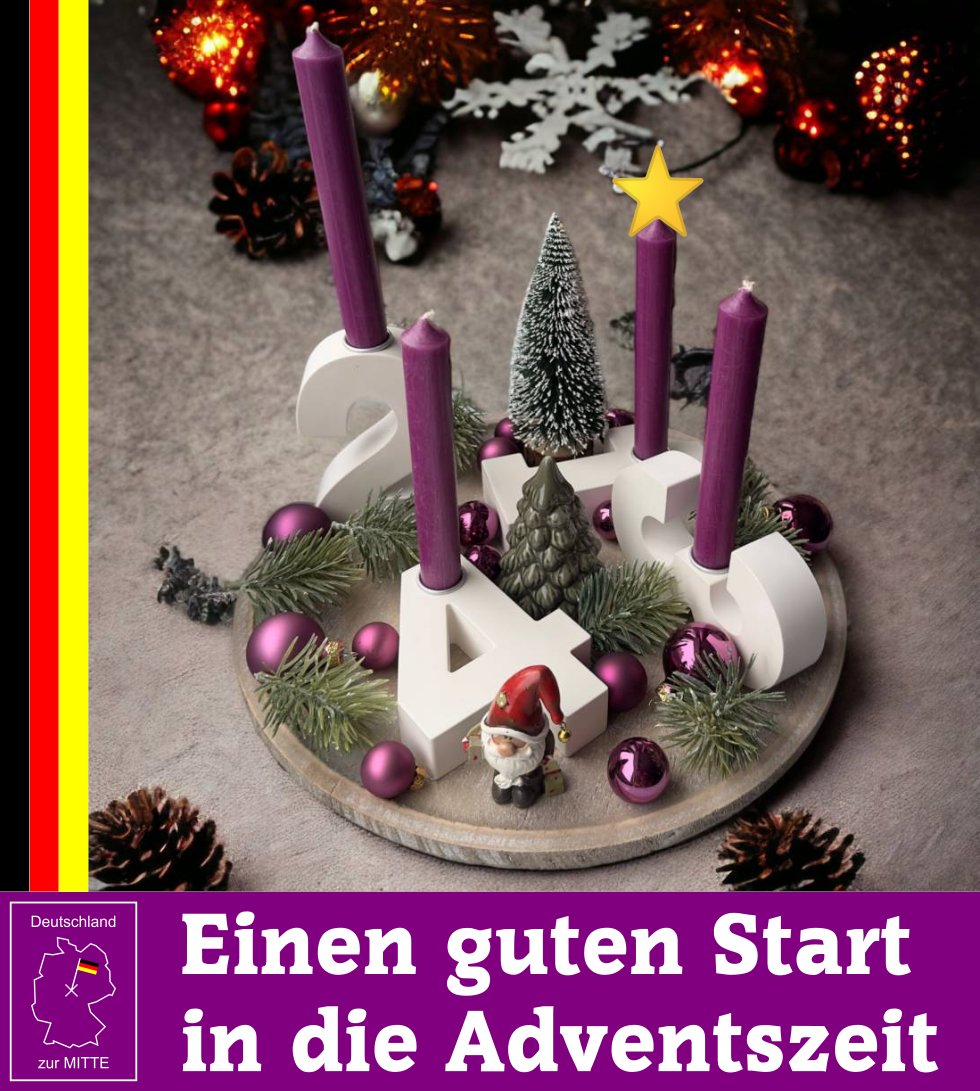 deutschzurmitte's tweet image. Kommt alle gut rein in eine für euch hoffentlich besinnliche und #stressfreieZeit 🎅🏻 

Weihnachten ist zum #Genießen und nicht zum Stressen da ☺️

#ersterAdvent #Advent1 #Adventszeit #Adventskranz #Weihnachten #Advent2024 #Weihnachten2024 #Kerzen #Kerze #Adventskränze #Ruhe #DzM
