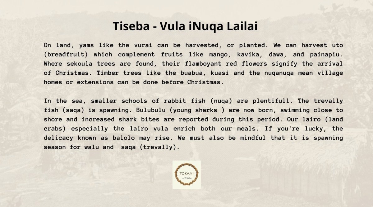 And just like that, the final month of 2024 is upon us: Vula iNuqa Lailai! May we all meet all those intentions. And if some spill over, that's okay too: let's just say there's a time for everything! YADRA!