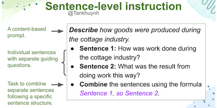 middleweb's tweet image. NEW: Unlock Academic Writing One Sentence at a Time. 

Tan Huynh advocates teaching multilingual learners at the sentence level because it can facilitate understanding of content and foster academic writing skills. #ELLs #ELs #ELLchat #TESOL #TEFL #ELT

middleweb.com/51589/unlock-a…