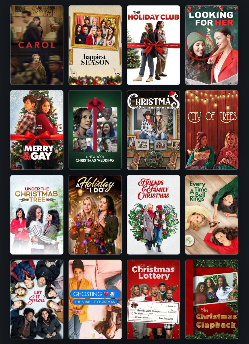 gayyybarbie's tweet photo. Sapphic Christmas Movies
🎅🏼🌈🎄👩🏼‍❤️‍💋‍👩🏽❄️🎬💅🏼⛄️🎁 https://t.co/oka2yP0i8i