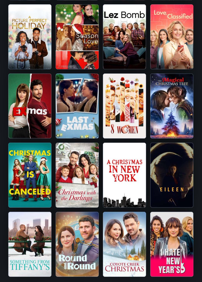 Sapphic Christmas Movies
🎅🏼🌈🎄👩🏼‍❤️‍💋‍👩🏽❄️🎬💅🏼⛄️🎁