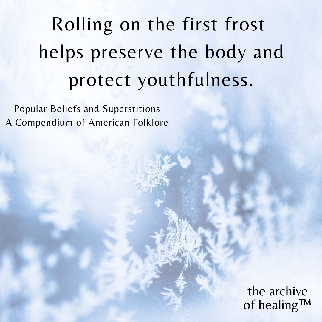 ArchiveHealing's tweet photo. it's not officially winter, but almost there - so if you notice it getting frosty, go rolling to preserve your youth ❄️

register at https://t.co/6Pe5EsQ5Cw for more. ⁠
⁠
#medicalhumanities #medicalanthropology #health #healing #publicarchive #wellness #medicine #frost #youth https://t.co/PnAyNOlfp7
