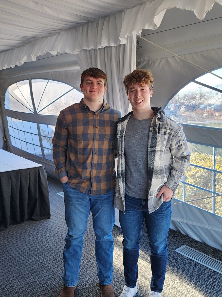 StreatorSports's tweet photo. 🏈Congrats to Cole Winterrowd and Isaiah Weibel, as they were recognized as members of the All ICE FB team.   A special thank you goes out to Coach Ed Lewis for attending the ceremony with these gentlemen.  @MyWebTimes
@STREATORFB #commitmenttoexcellence https://t.co/x0AHlzBNTt