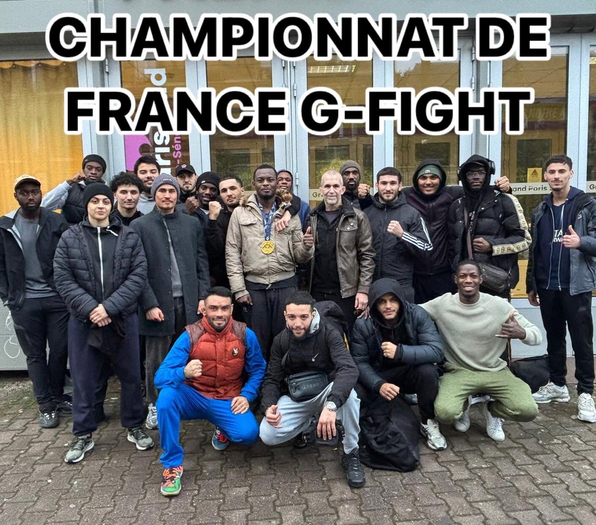 🔥Résultats FFA du championnat de France G-Fight:
🥇Cheick Haidara champion -84kg
🥇Amar Mraidi champion -65kg
🥉Omid Sahak 3eme -65kg
🥉Sadik Rahmati 3eme Junior -61kg
🥉Rayane Ould Dhali 3eme Junior -77kg
🥇Nesly Catorc championne U17 -57kg
🥇Daani Craignou  champion U15 -57kg