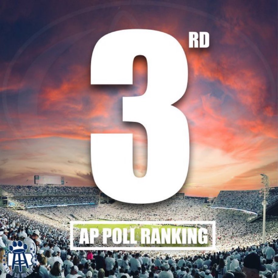Penn State finishes the regular season third in the AP Poll!