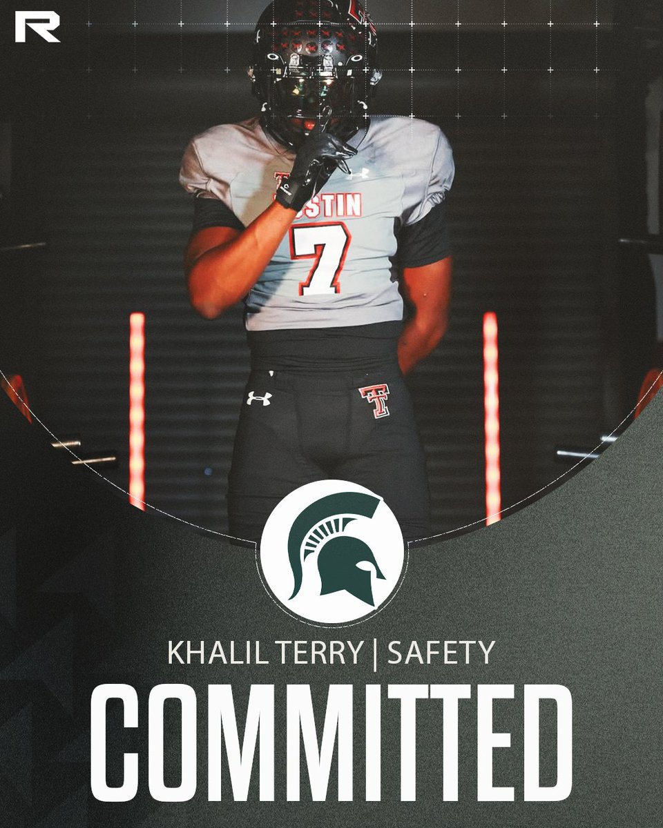 Michigan State landed its first 2027 commit in coveted safety Khalil Terry (<a href="/KhalilTerry01/">Khalil Terry</a>). He detailed his decision.

"Why wait? The staff showed me genuine love and I know that I will learn a lot more life and football at MSU."
Read on @SpartansRivals:  michiganstate.rivals.com/news/michigan-…