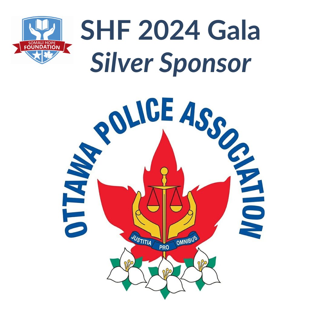 Thank you Ottawa Police Association! Your support as a SILVER SPONSOR at the Ottawa #SHFgala2024 helps us continue to bring free, high quality and equitable education to children in rural Somalia! Learn more about the Somali Hope Foundation: somalihopefoundation.ca