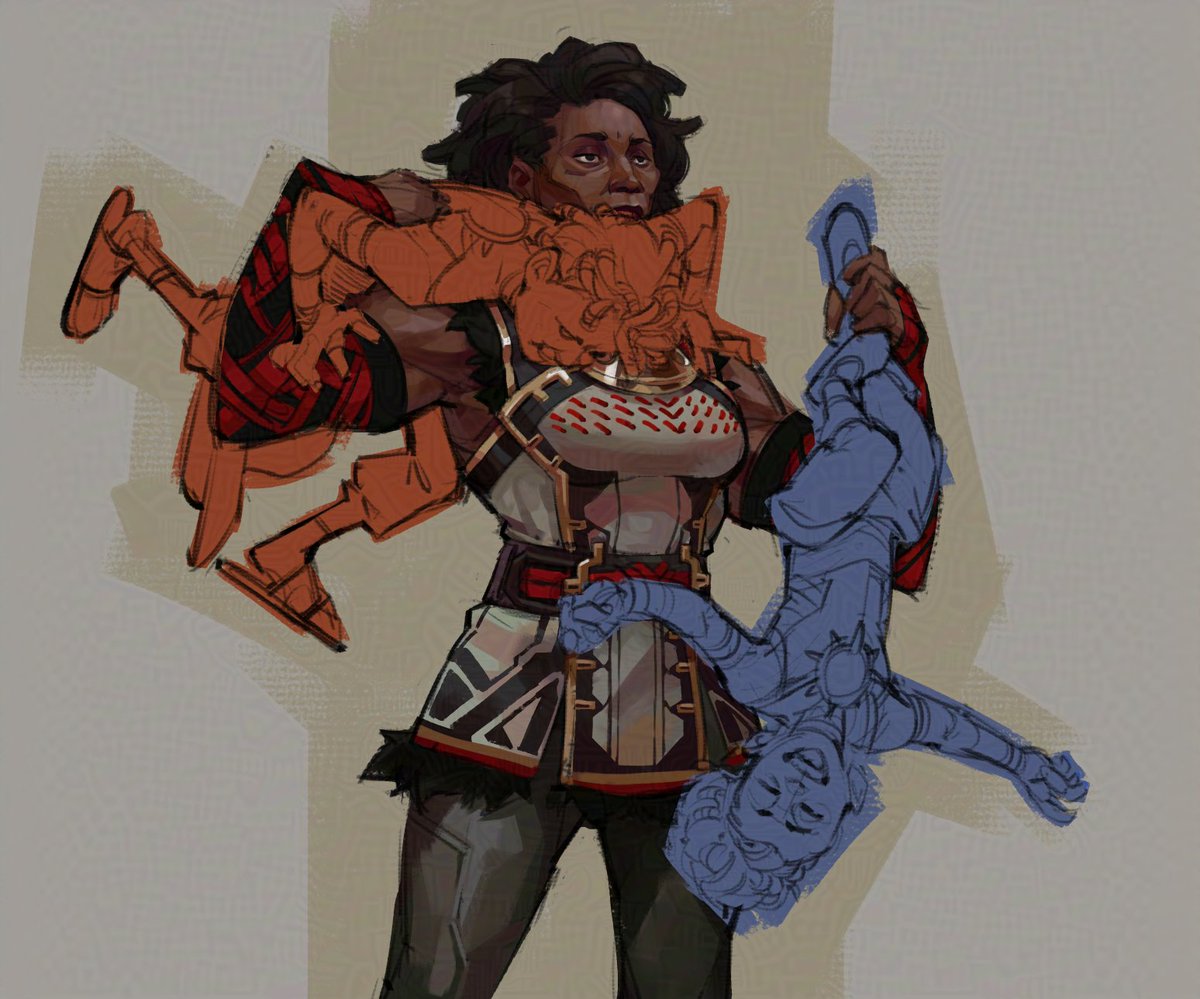 Lyadrielle's tweet photo. still a WIP, but now there's rough colors too!
At least on Ambessa. #Arcane https://t.co/HrzINXKlBd