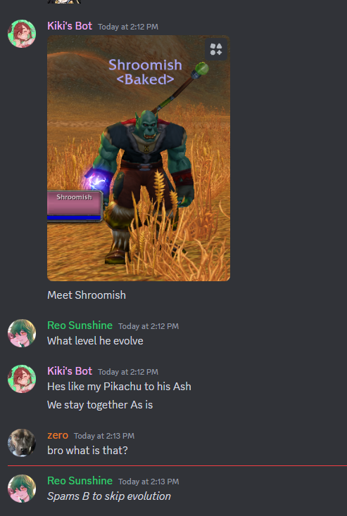 KikiChanVT's tweet photo. Meet Shroomish 🫡

@ReoSunshineVT 
#wowclassic #wowhardcore https://t.co/6K1dAIyQ7V