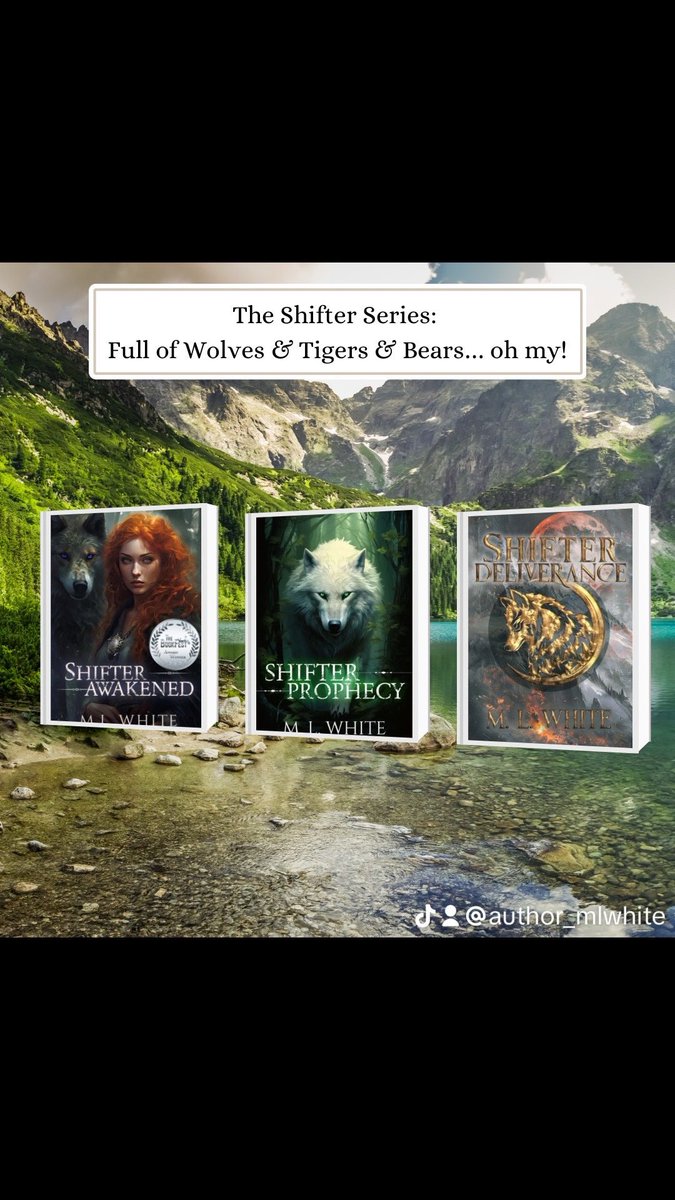 Author_MLWhite's tweet photo. Anyone doing the #12bookchallenge I would love to recommend my Shifter series!
πΊ Broody Mates
πΈ Relucant Heroes
β€οΈ damsel in distress romantasy
Currently 1/2 off on my website and available on kindle and nook!
https://t.co/L9haJh6q6G https://t.co/xIYZciKzR7