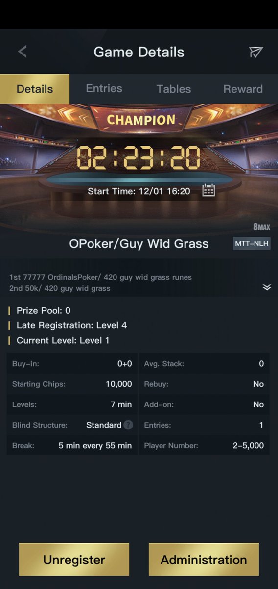 RUNE POKER

OrdinalsPoker x Guy•Wid•Grass

NL Holdem Tournament

Today @ 4:20 PM CST

Win Runes!!!

<a href="/blazeitfggts/">leaf🧡$DOG🧡⚡️$DECENTRALIZED⚡️🎱RSIC🎱</a> 
<a href="/PsyDiss/">Psycho Diss"pancer</a>
@CriptoeChad
<a href="/ssjgodblue88/">Jacob Donahue</a> 
<a href="/DTroupel/">(WEC) The MetaVR</a> 
<a href="/JB742Ordinals/">JB 🌎☮️</a> 
<a href="/ocashRoy/">Ordinal Roy</a> 
<a href="/cryptotangaoui/">CryptoTangaoui</a> 
<a href="/MorenaWeb3/">Morena 👑</a>
<a href="/goodforyoubud/">Janvier</a> 
<a href="/bones76_/">Bones76 ᛤ 🏴</a>
<a href="/KANKUNKODAMA/">KODAMA.𝕏</a>
