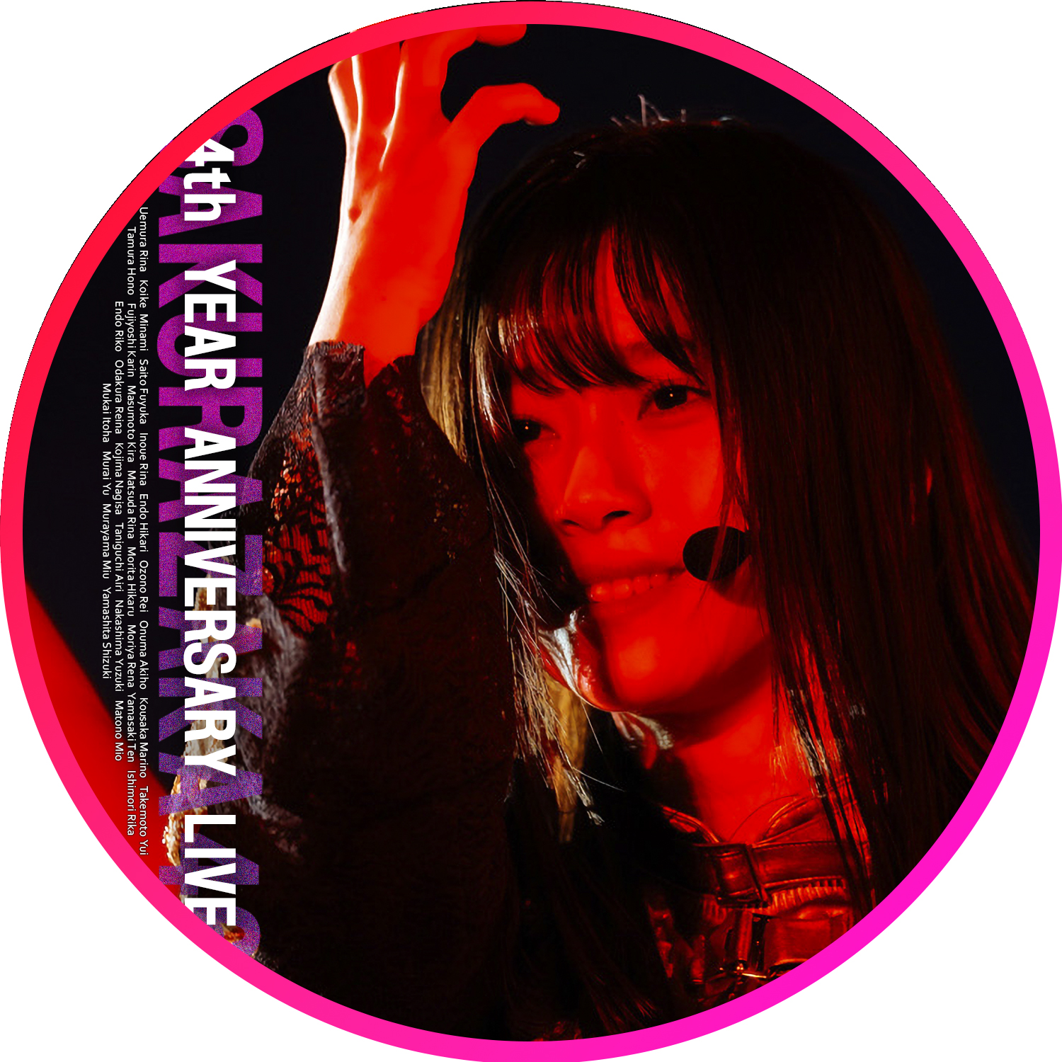 山下瞳月 櫻坂46 4th ANNIVERSARY ライブ 生写真 直筆サイン