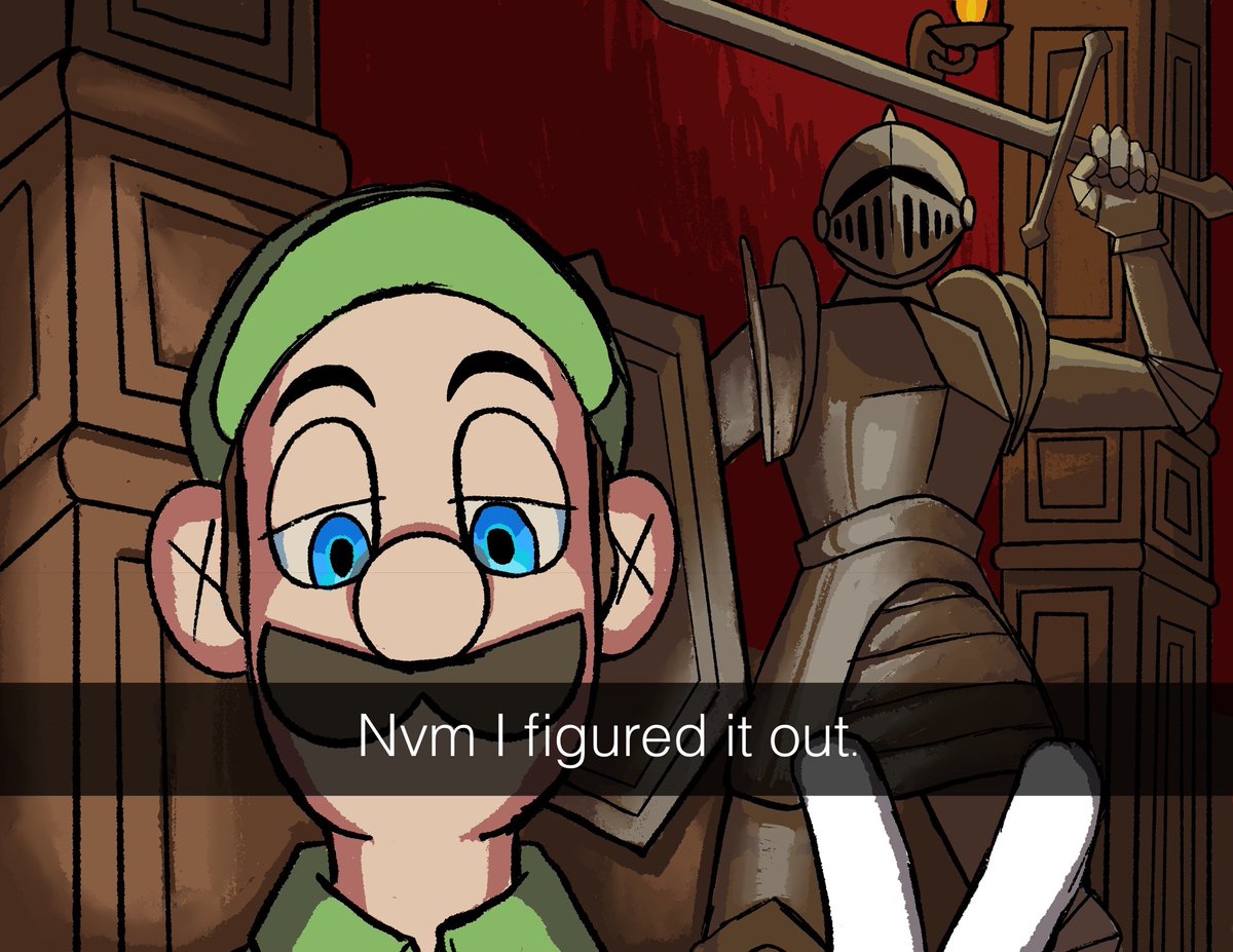 Hotdog4Brekfast's tweet image. Luigi's Mansion 2 if Luigi had Snapchat!
The sequel! 
1/2