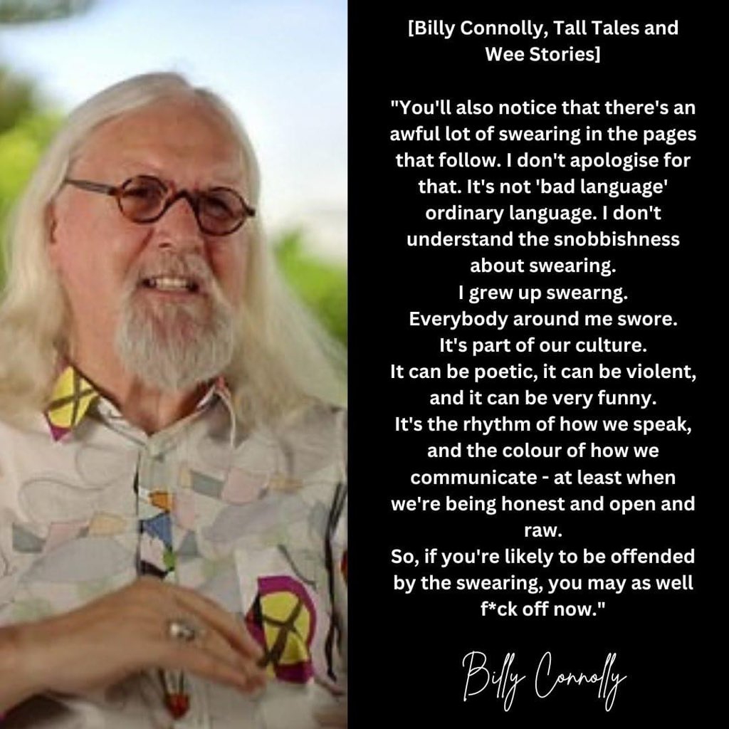 JamesMelville's tweet photo. Billy Connolly is fucking right. https://t.co/dvSd8XxTKQ