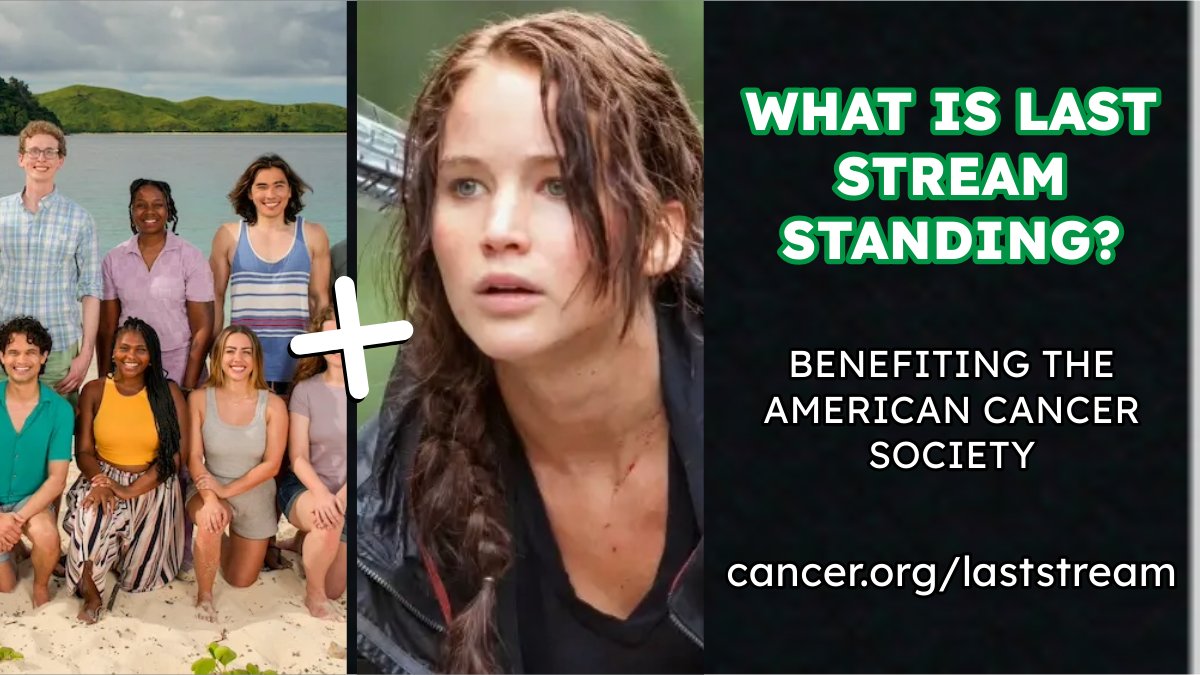 🏝️ + 🏹 = Last Stream Standing

(For a good cause <a href="/AmericanCancer/">American Cancer Society</a>💖)