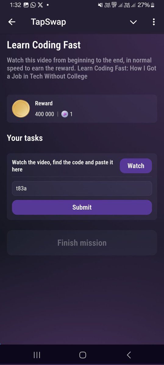 goodideamen's tweet photo. TapSwap Codes - December  01  🗓

5. Learn Coding Fast
Code: t83a

6. Earn Cash Just by Talking Online
Code: blya

7. Best Fun Jobs
Code: 3u8m

8. Start Your Path to Millions
Code: n4c3

Like 👍 
Retweet ❤️ 
Follow @goodideamen

#TapSwap #TapSwapDaily #tapswapcodes https://t.co/sRl3oeOOxV