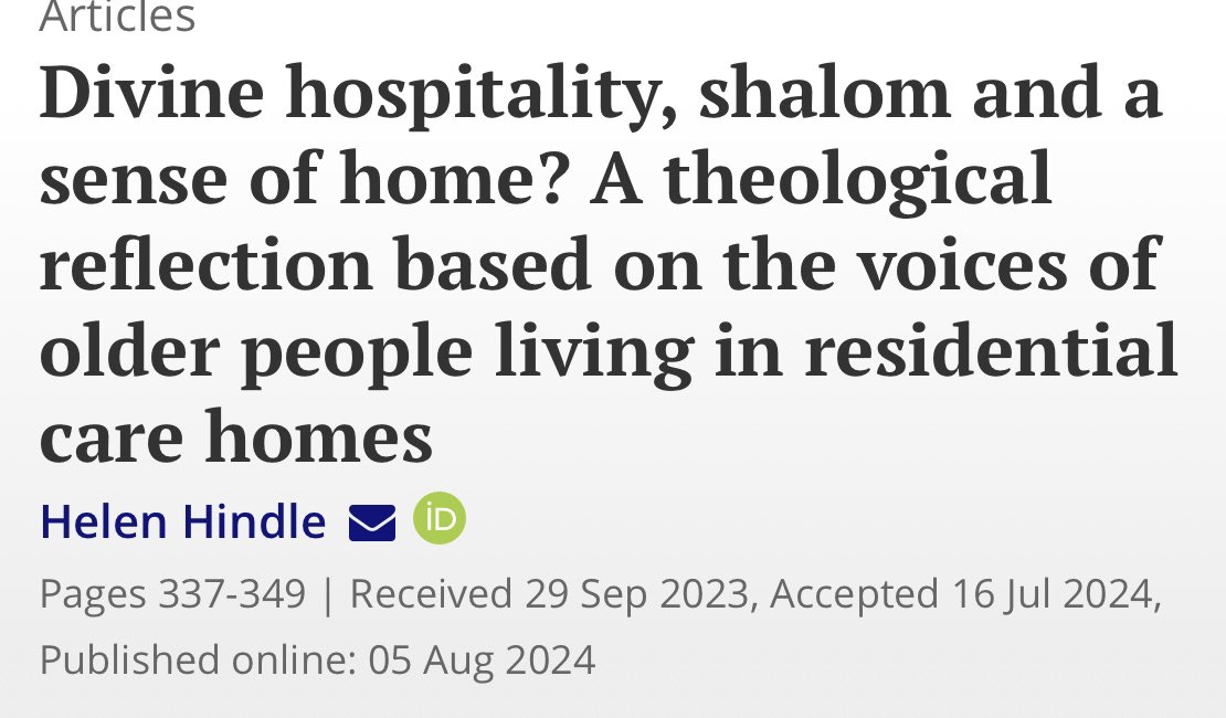 Day 1️⃣ of #evidencebasedcountdowntoChristmas  and we have started with Helen Hindle’s recent publication. Great to read research completed with care home residents and even better to see how alternative communication was used to support the residents communicate their thoughts.