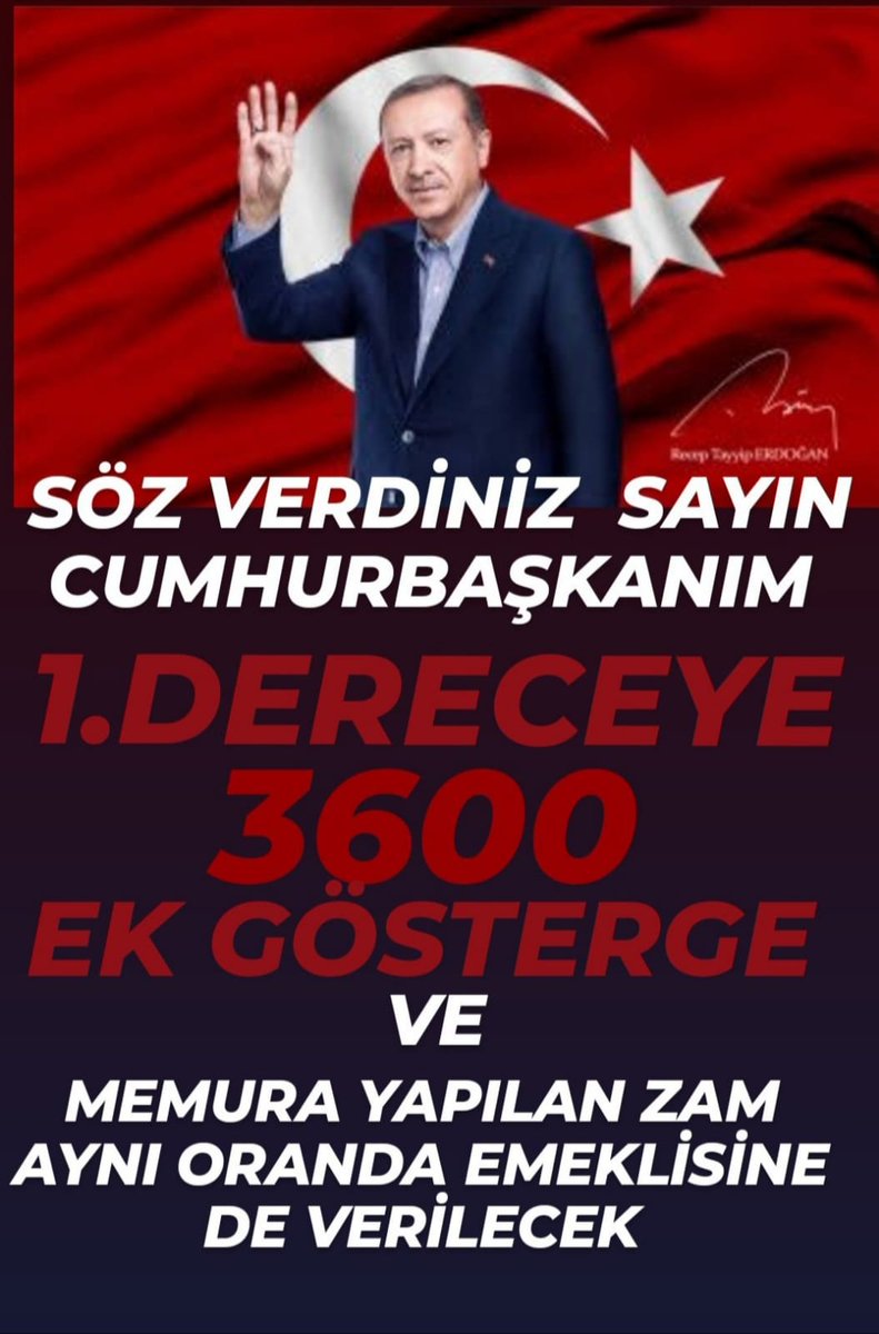 Devletin Memuruyuz
Yetkili Etkili
Sendikalara Çağrımız
Beraber Olun
#BirinciDereceye3600 Ek Gösterge yi Hayata Geçirin
Birkez Beraber Olun
Yetkinizi Etkinizi Görelim
<a href="/MemurSenKonf/">Memur-Sen</a>
<a href="/Kamu_Sen/">Türkiye Kamu-Sen</a>
@BuroMemurSen <a href="/TurkBuroSenGM/">Türk Büro-Sen</a>
<a href="/aliyalcin/">Ali Yalçın</a>
<a href="/OnderKahveci/">Önder Kahveci</a>
<a href="/yusufyazgan37/">Yusuf YAZGAN</a>
<a href="/TurkesGuney/">Türkeş Güney</a>