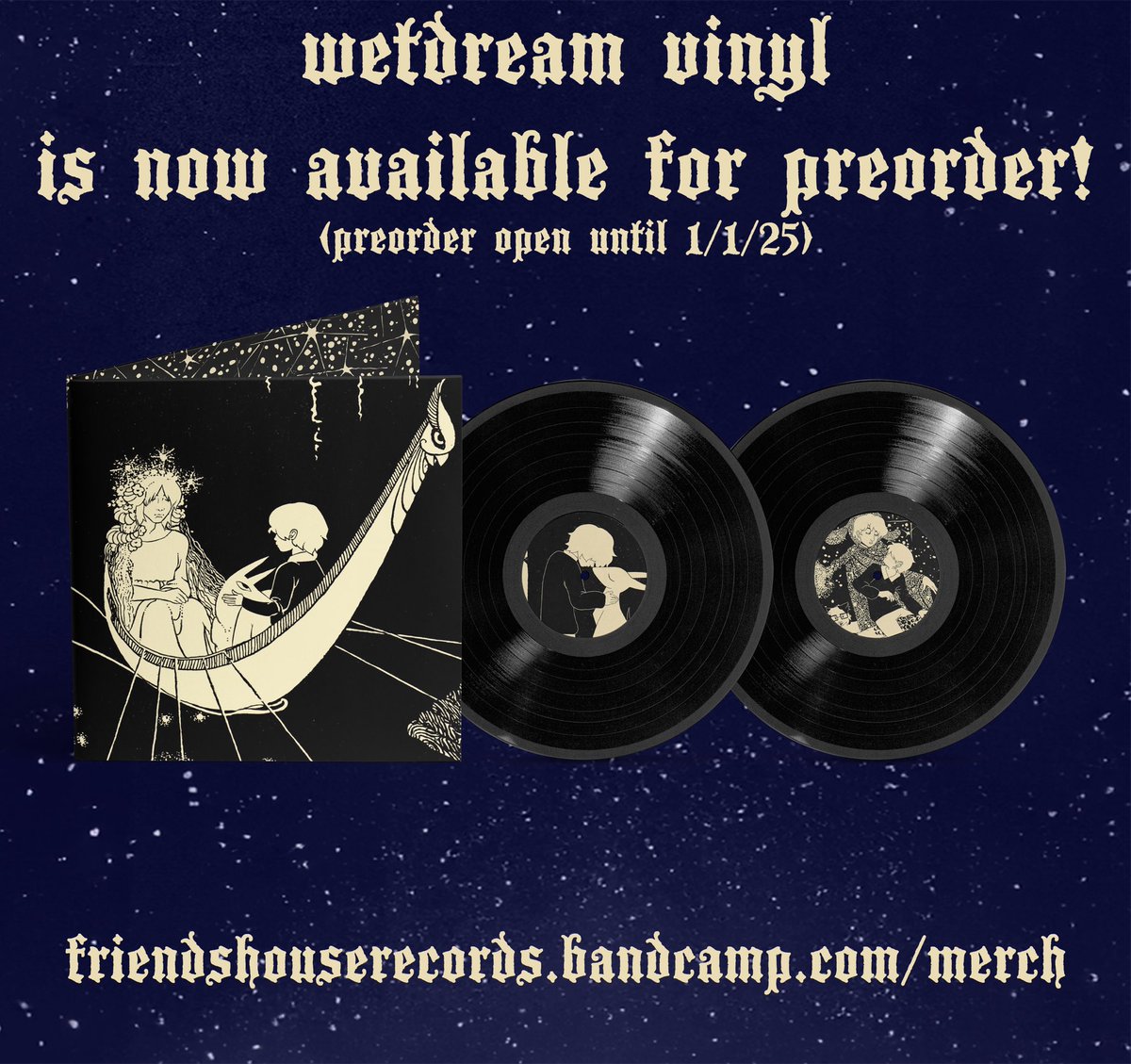 friendshousewow's tweet photo. love all my supporters  it’s time

The Wetdream vinyl is now available for preorder! Head on over to the FHR Bandcamp and get yours now! 

https://t.co/NJVC1EL9oH https://t.co/BtY5MY0yNO