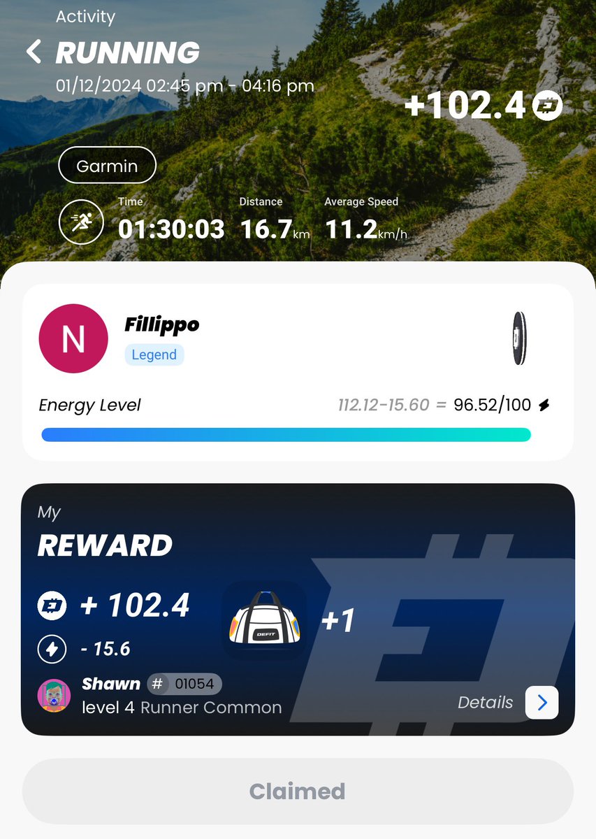 Day 1/24 of the <a href="/DEFITofficial/">DEFIT</a> Xmas challenge 
W1/18 of marathon training 🏃‍♂️🎅