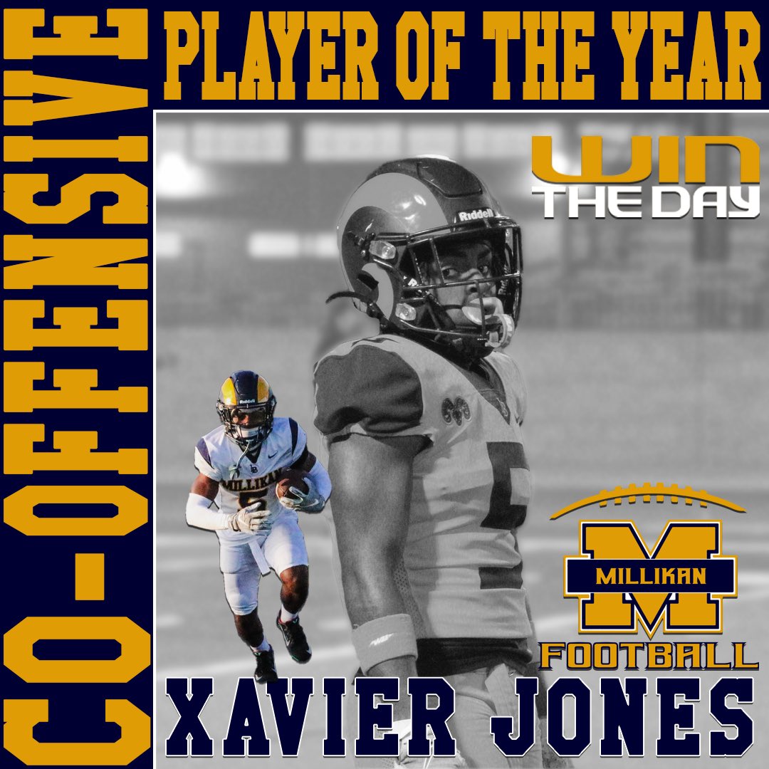 MillikanHSFB's tweet photo. Congrats to Long Beach Millikan RB Xavier Jones @XavierJones007 on being selected as The 2024 Moore League Co-Offensive Player of the Year! #WinTheDay https://t.co/nBDkiO4rBJ