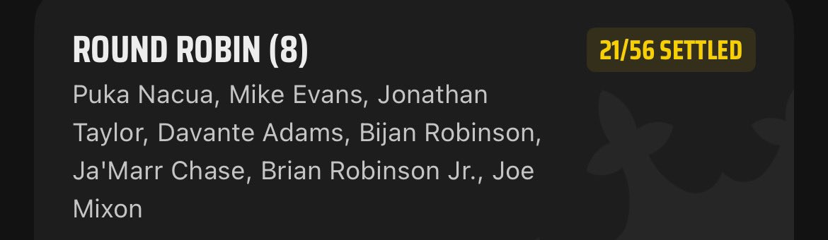 TheSeigeDFS's tweet image. First TD Round Robin is 5 for 6 in the early window

Puka Nacua and Mike Evans remaining legs in 4pm window

If you RT/like this, if one of them scores the 1st TD I’ll give 3 random people $100

If both score the 1st TD I’ll give $500 to 5 people who RT/like this

#OneTime