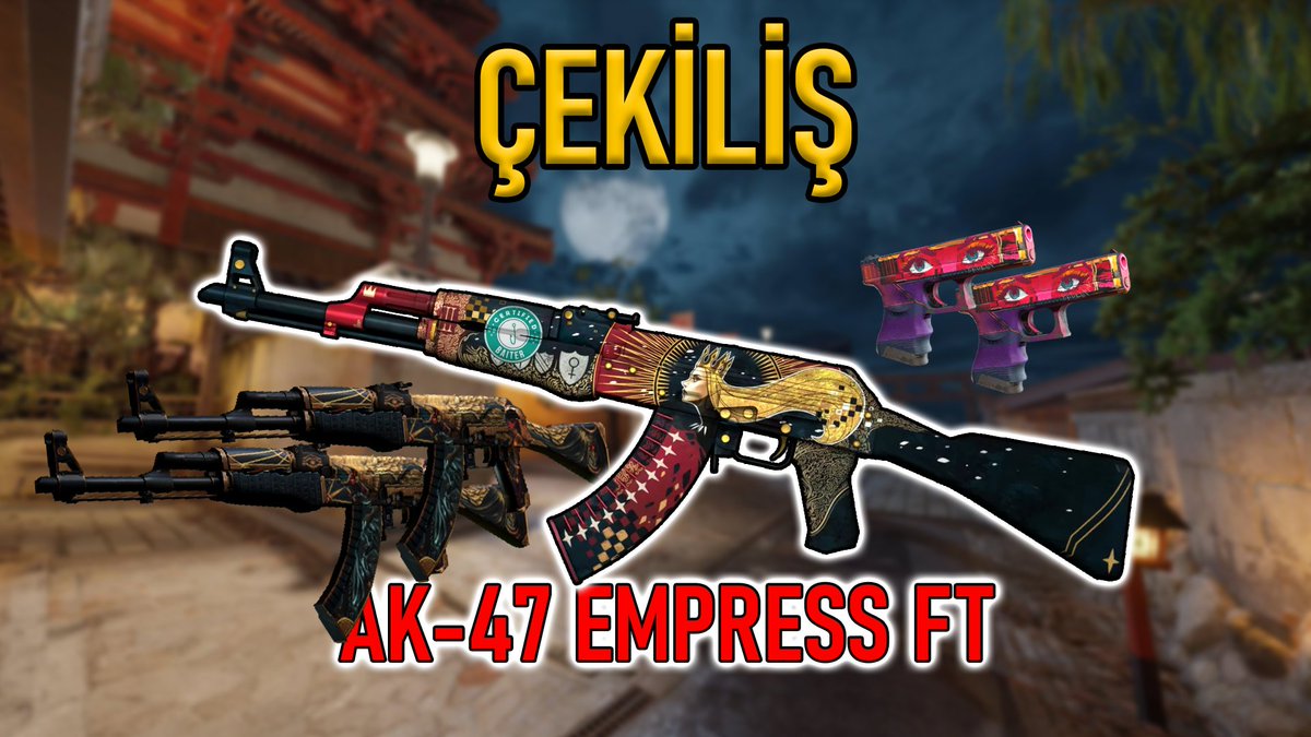 10 sene sonra GOLD çıkarma anısına çekiliş;

1x AK-47 Empress (FT)
2x AK-47 Legion of Anubis (FT &amp; BS)
2x Glock-18 Vogue (FT &amp; BS)

Katılmak için bu tweet'i beğenip RT'lemeniz yeterli. 

Sonuçlar 8 Aralık'ta açıklanacak, bol şans.